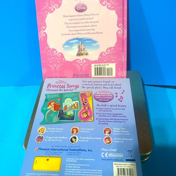 DISNEY PRINCESS AROUND THE WORLD PLAY A SONG & HAPPILY EVER AFTER 3 IN ONE BOOK - Picture 4 of 15
